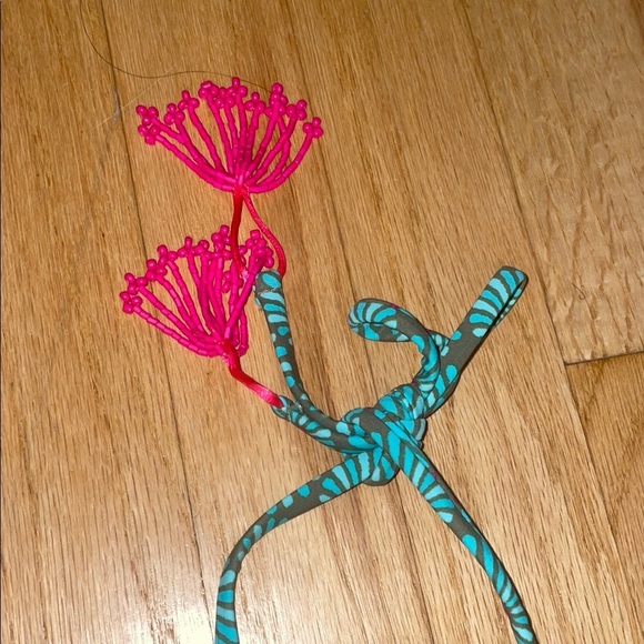 Aerie Vibrant Teal Bikini with Pink Accents - Picture 3 of 8